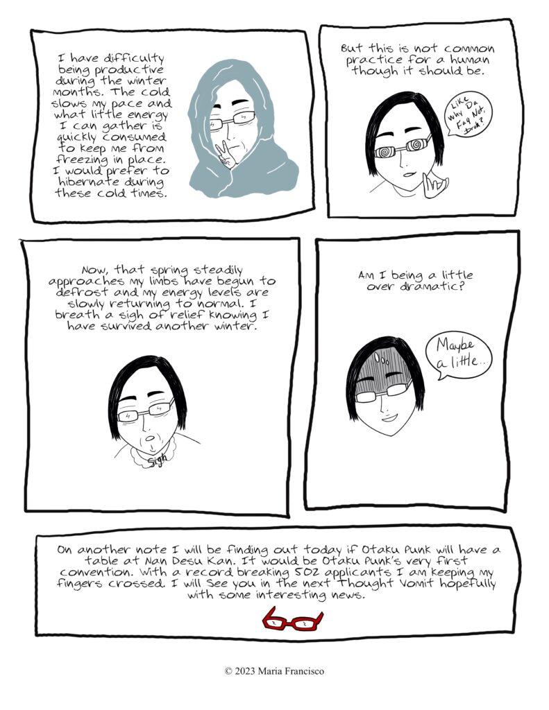 Thought Vomit Comic Blog - Defrosting