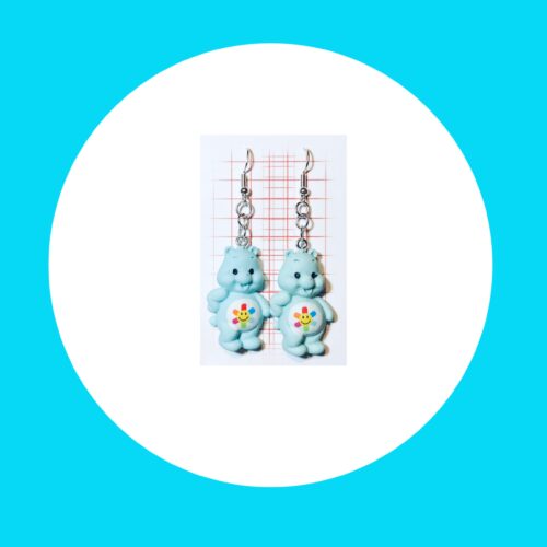 Blue Bear Earrings