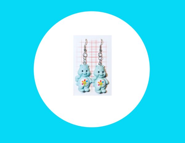 Blue Bear Earrings