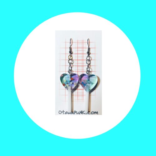 Blue Lollipop Earrings