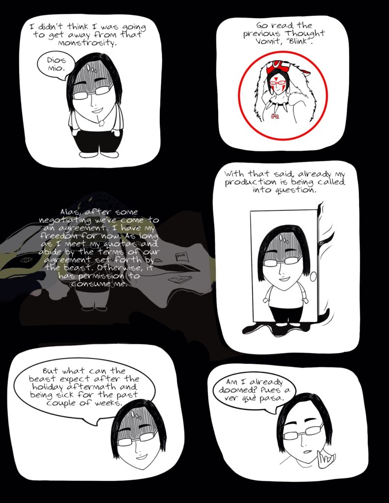 "For Now" - Thought Vomit Comic Blog